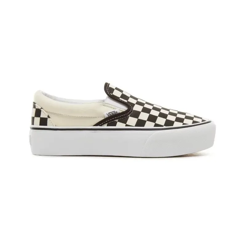 VANS UA CLASSIC SLIPON PLATFORM (TABLERO DE DAMAS EN BLANCO Y NEGRO)