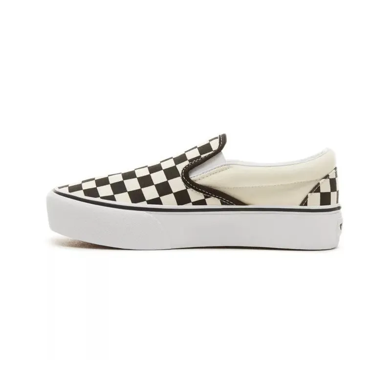 VANS UA CLASSIC SLIPON PLATFORM (TABLERO DE DAMAS EN BLANCO Y NEGRO)