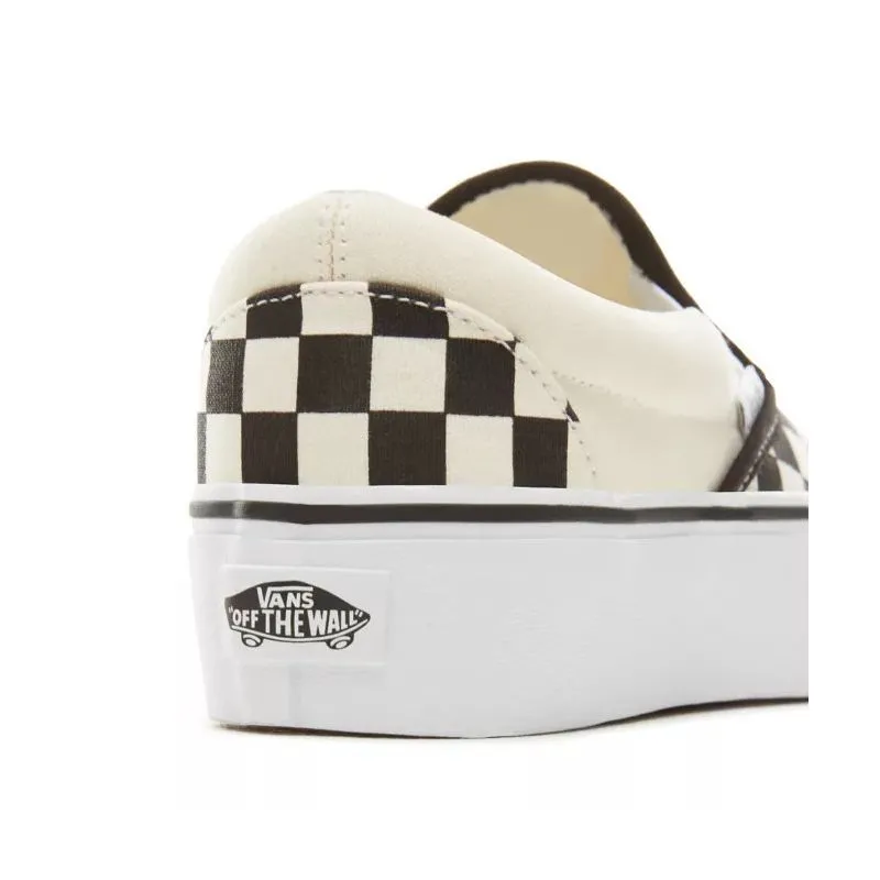 VANS UA CLASSIC SLIPON PLATFORM (TABLERO DE DAMAS EN BLANCO Y NEGRO)