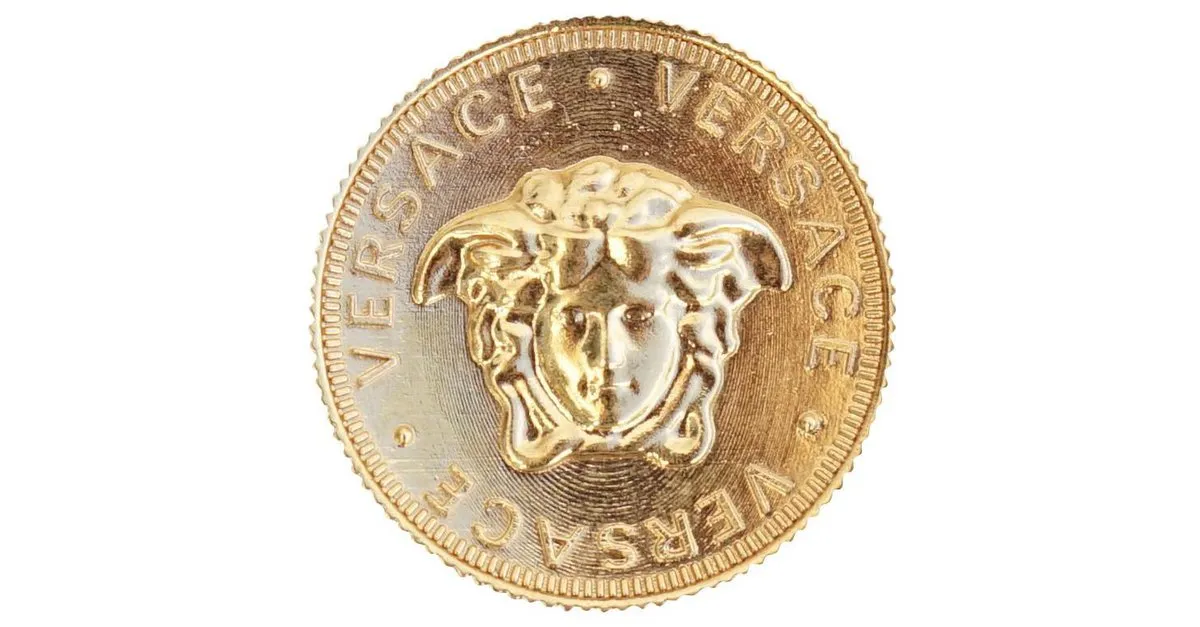 Versace Alfileres y broches Dorado 