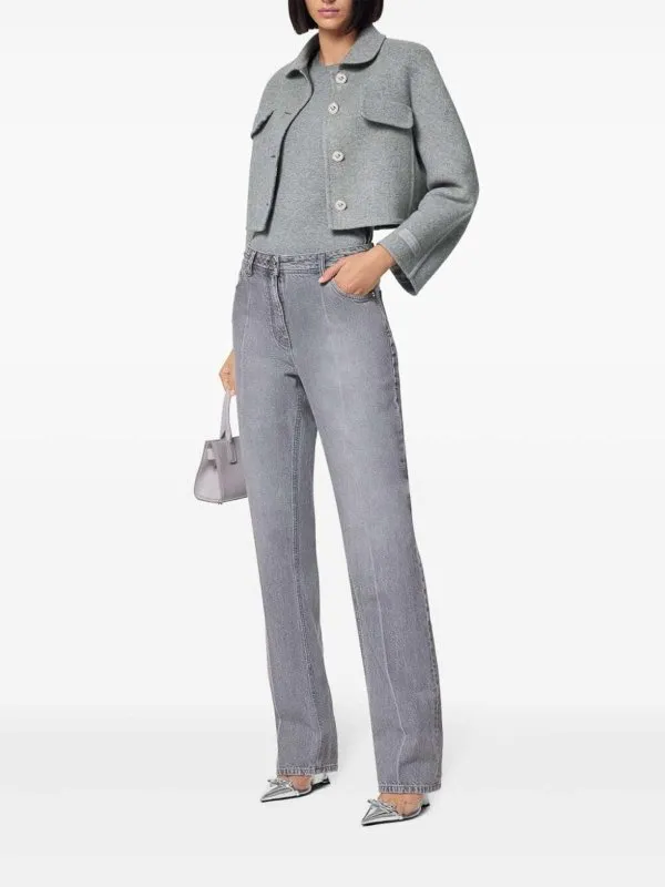 VERSACE SUéTER CUELLO REDONDO  GRIS