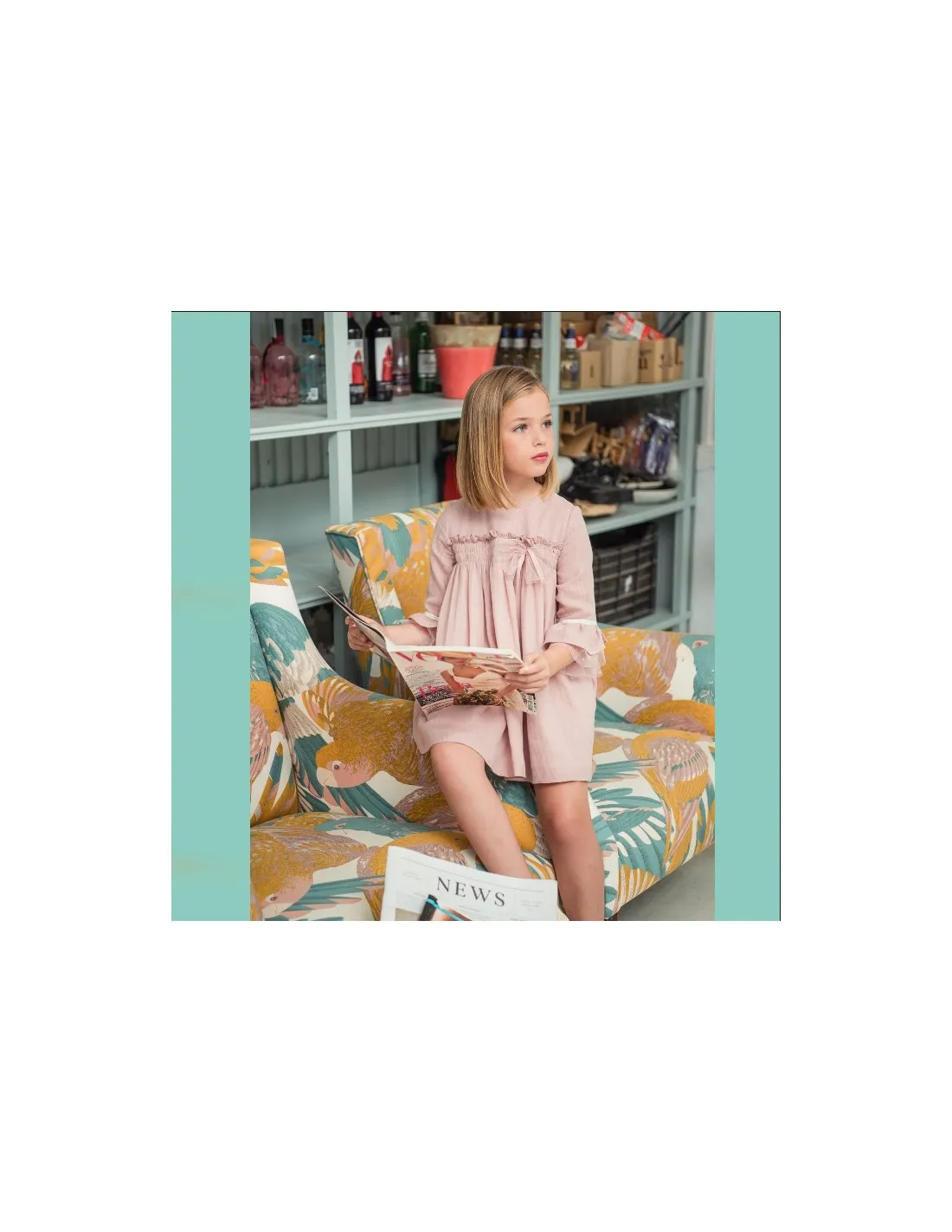 Vestido infantil para niña Manuela Yoedu