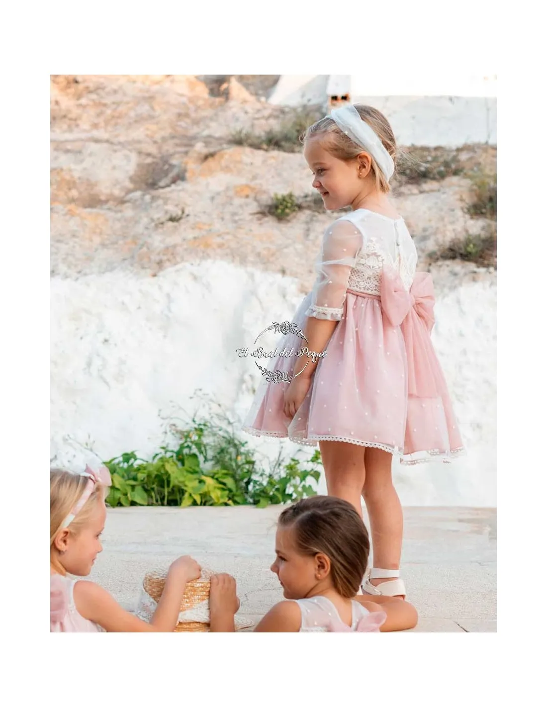 Vestido Niña Ceremonia Basmartí Rosa Buda Tian Tan
