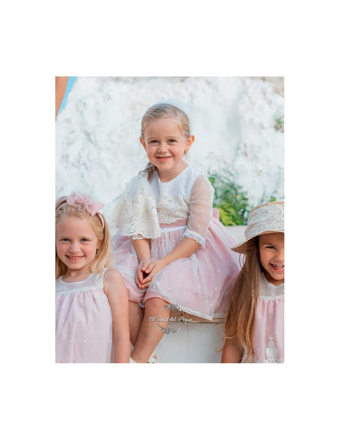 Vestido Niña Ceremonia Basmartí Rosa Buda Tian Tan