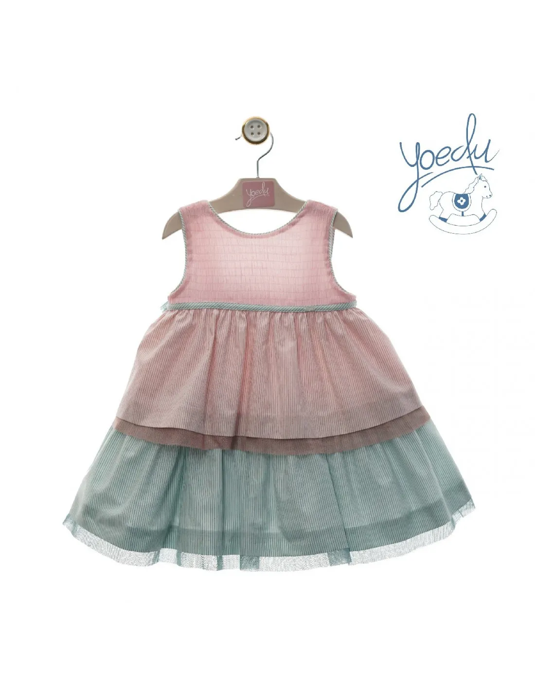 Vestido para niña Camila rayas de Yoedu