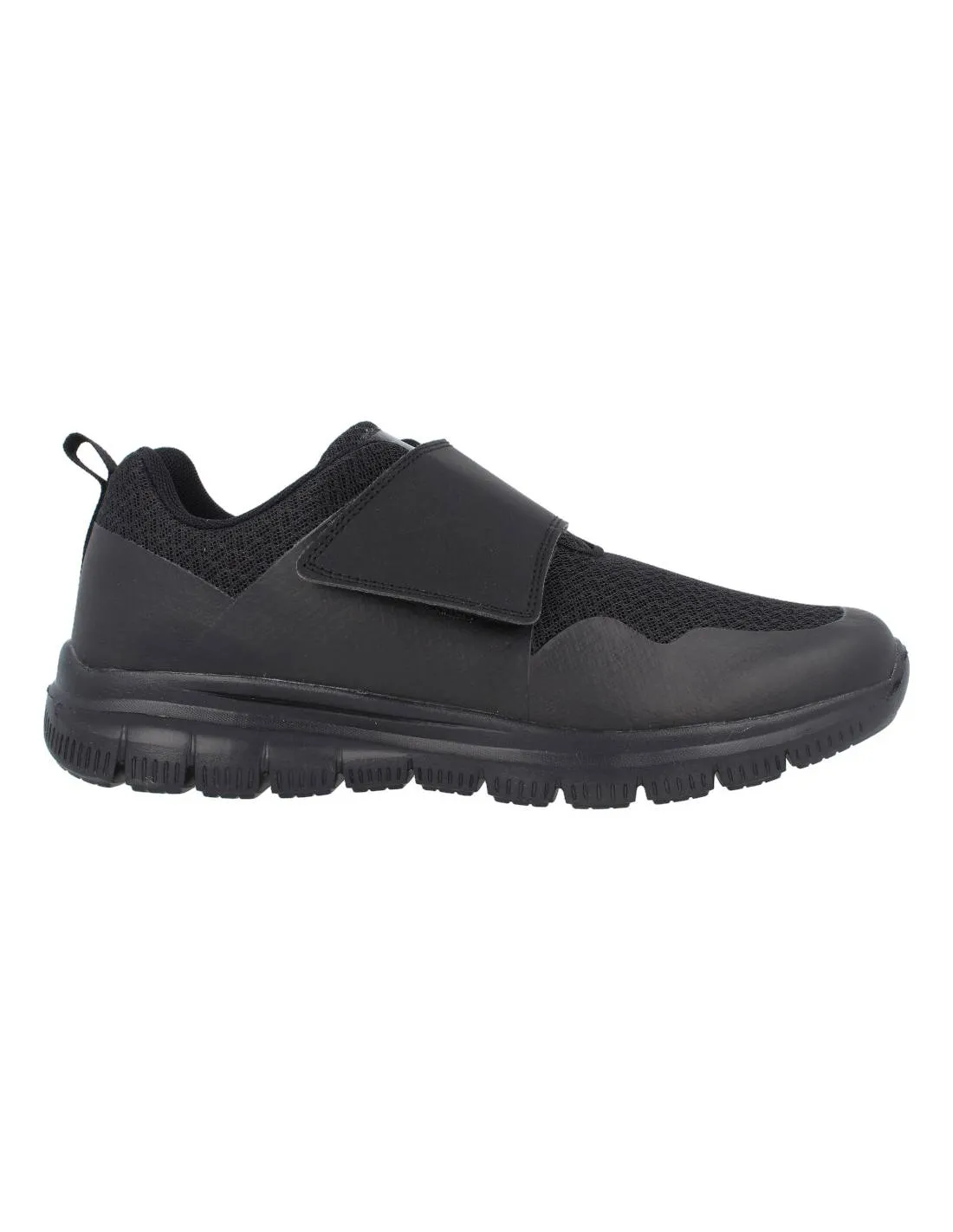 VICMART  ZAPATILLAS HOMBRE CONFORT VELCRO NEGRO