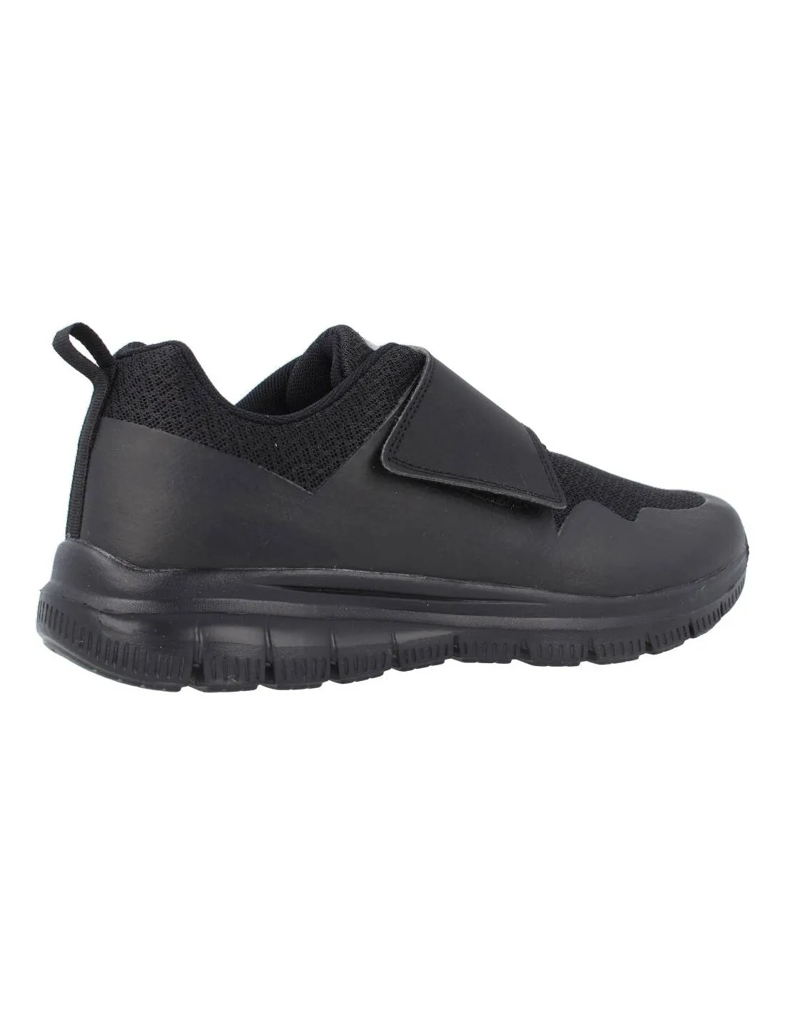 VICMART  ZAPATILLAS HOMBRE CONFORT VELCRO NEGRO