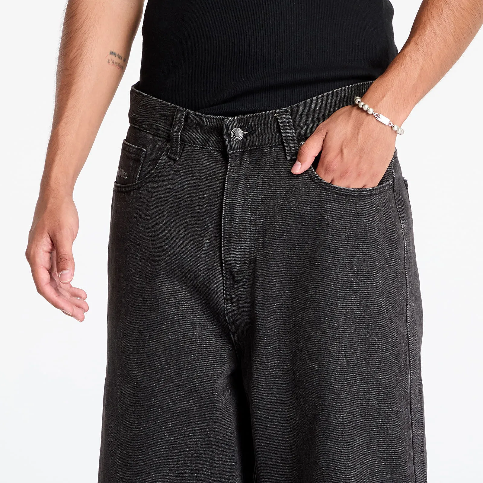 Wasted Paris Kingdom Curve Casper Pant Faded Black