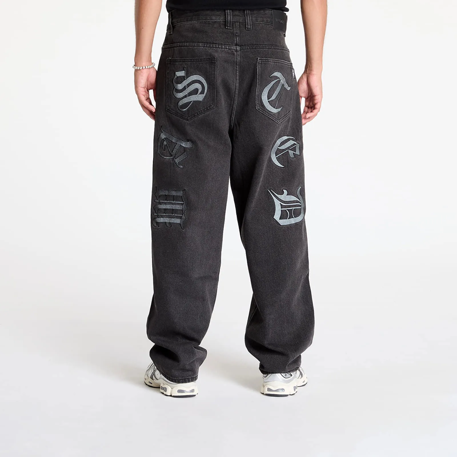 Wasted Paris Kingdom Curve Casper Pant Faded Black