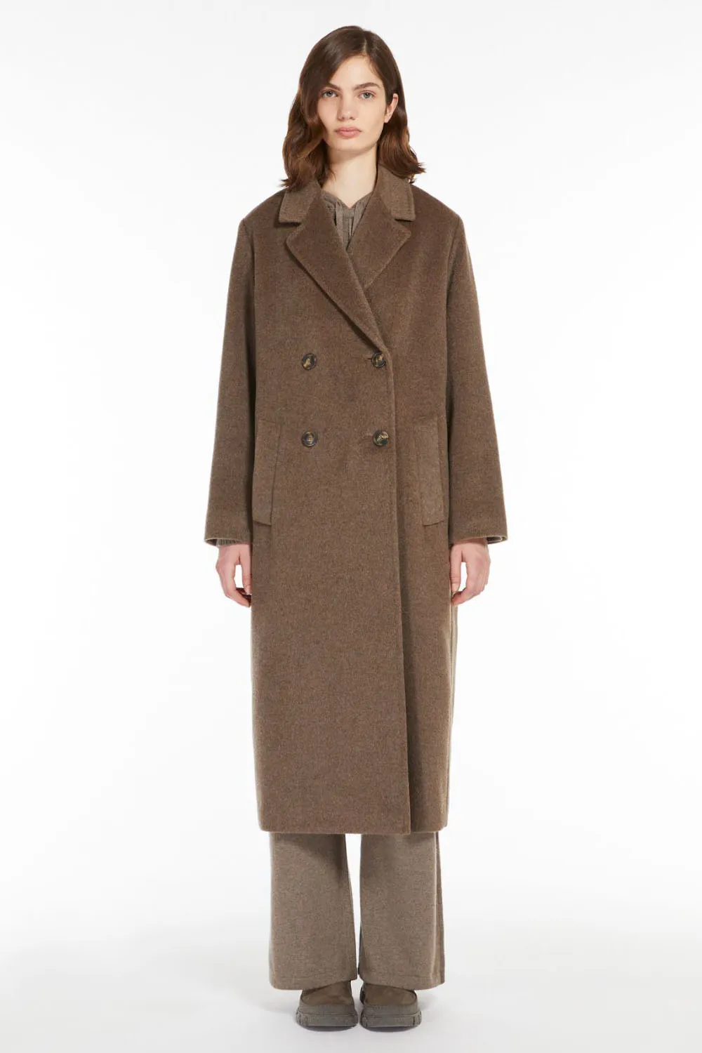 Weekend Max Mara Abrigo Zufolo Dark Brown