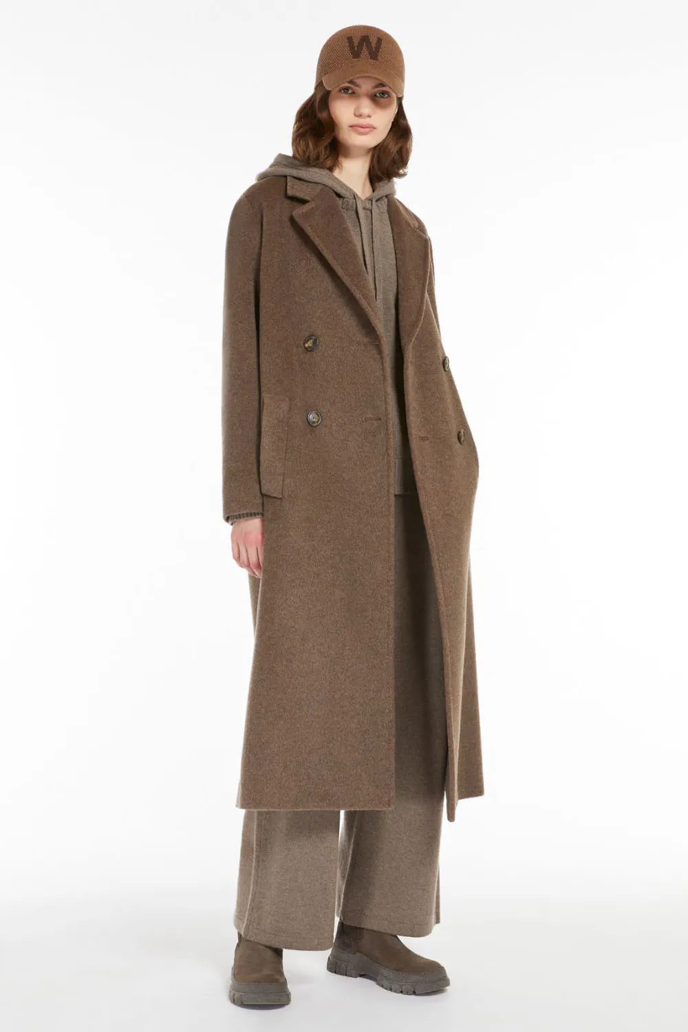 Weekend Max Mara Abrigo Zufolo Dark Brown