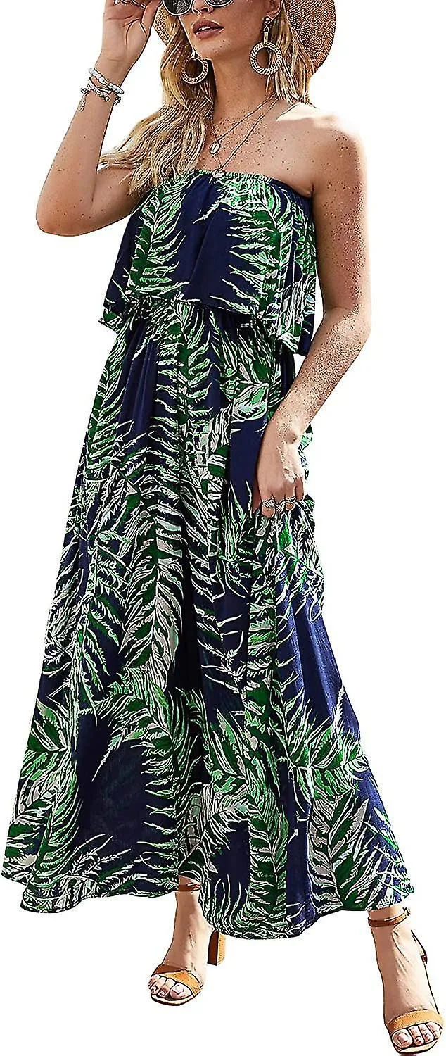Womens Es And Porcelain Sless Boho Maxi