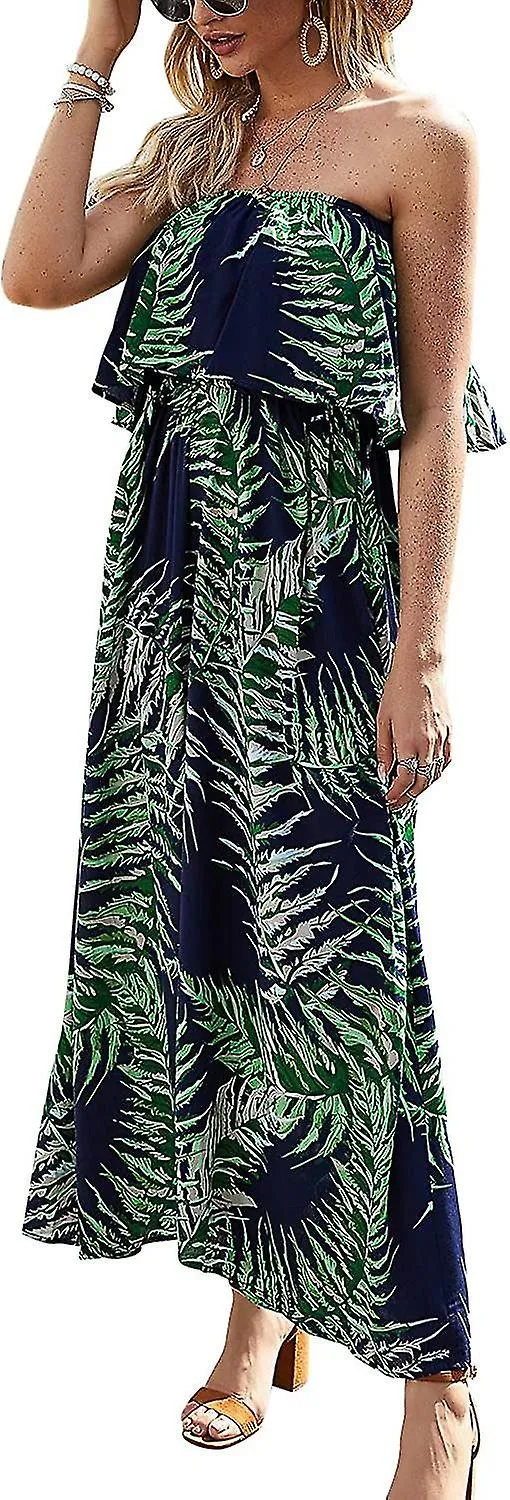 Womens Es And Porcelain Sless Boho Maxi