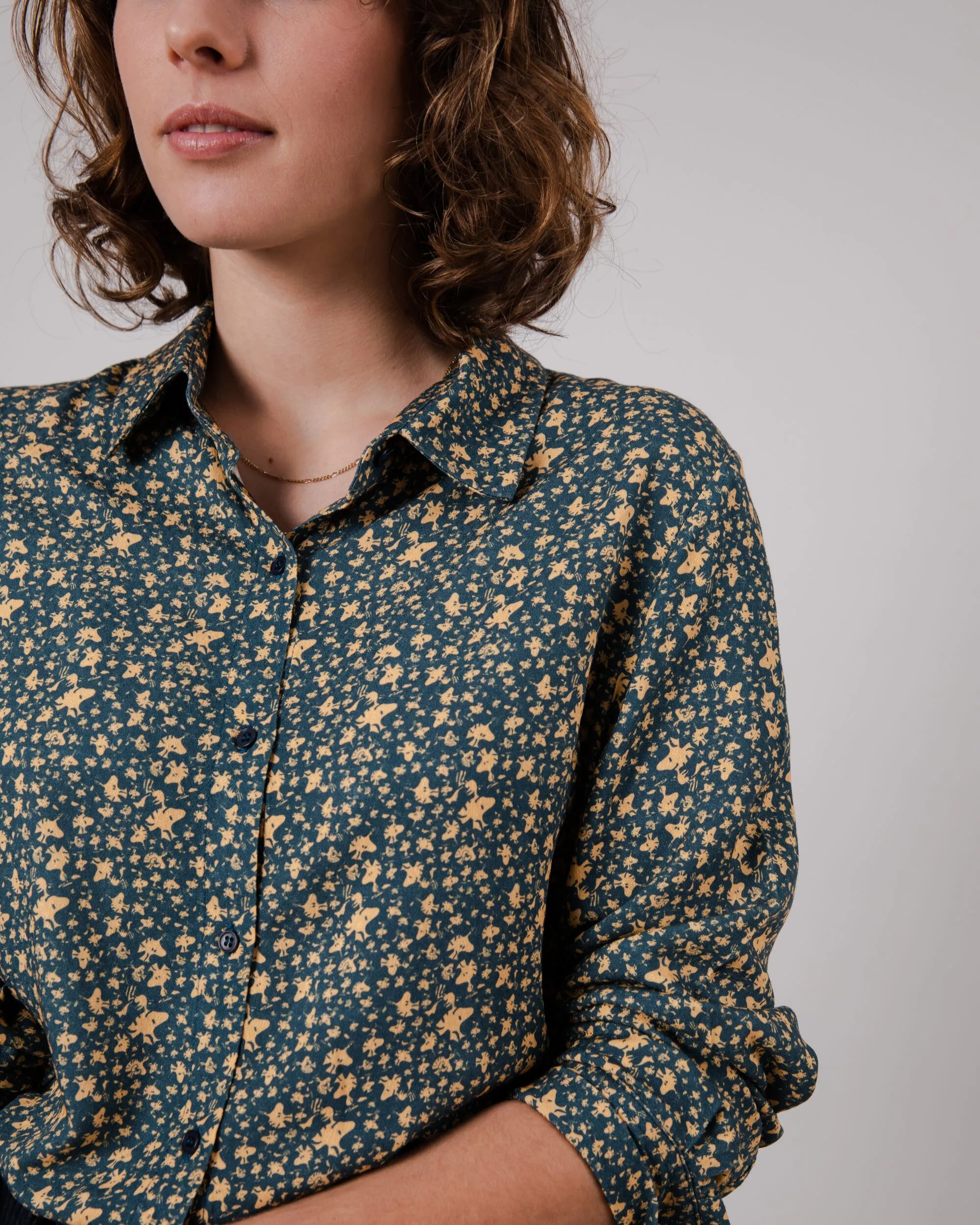 Woodstock Peanuts Blouse Navy
