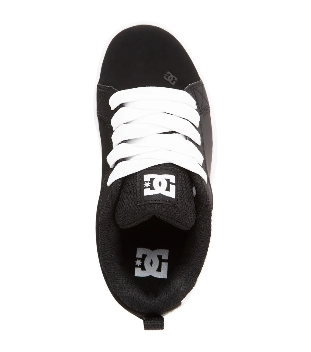 ZAPATILLAS DC COURT GRAFFIK  SHOE BKW  BLACK/WHITE