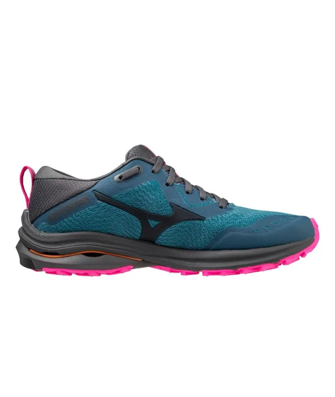 Zapatillas de Trail Mizuno Wave Rider TT Azul Mujer