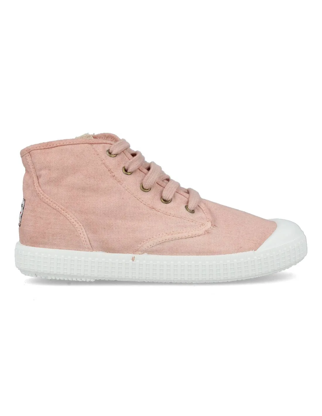 ZAPY  ZAPATILLA CASUAL BASKET LONA NUDE