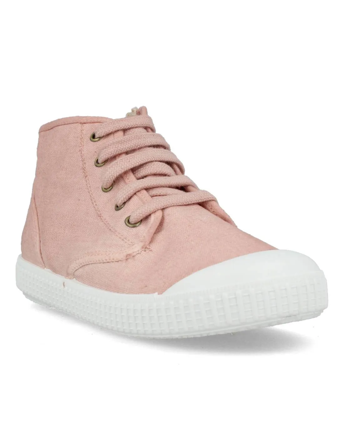 ZAPY  ZAPATILLA CASUAL BASKET LONA NUDE