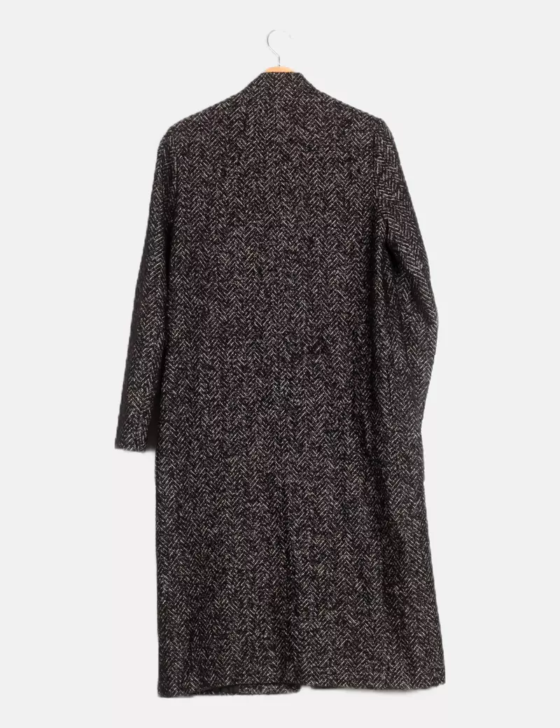 Zara Abrigo largo estampado manga larga
