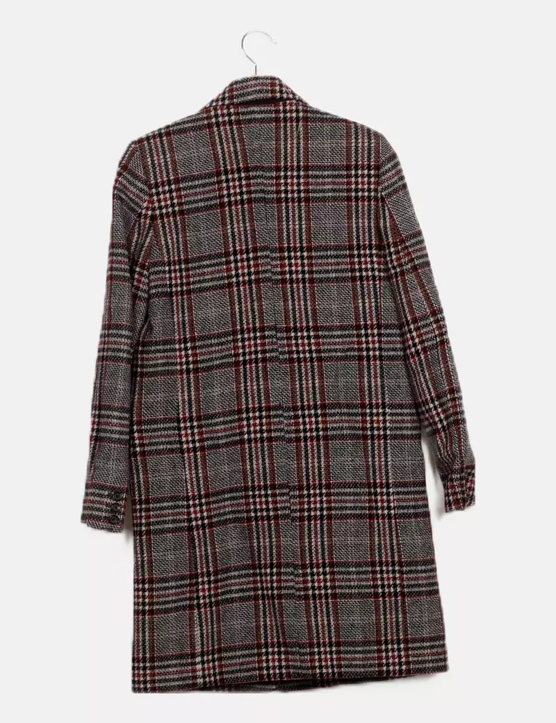 Zara Abrigo multicolor pata de gallo