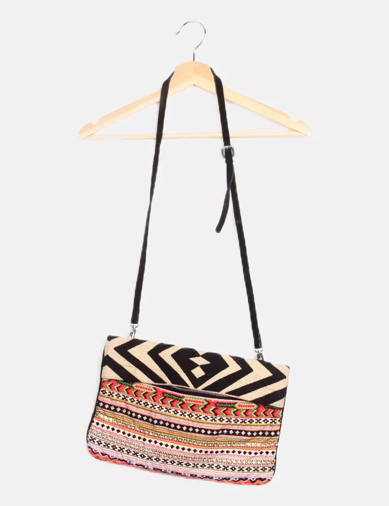 Zara Bolso multicolor estampado